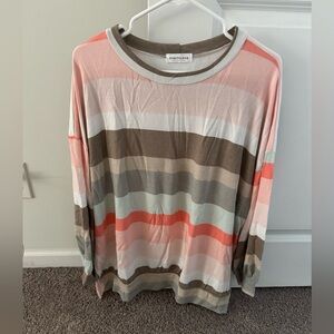 Striped light weight sweater